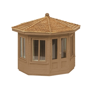(image for) 44-0536B Octagonal Summer House - Brown